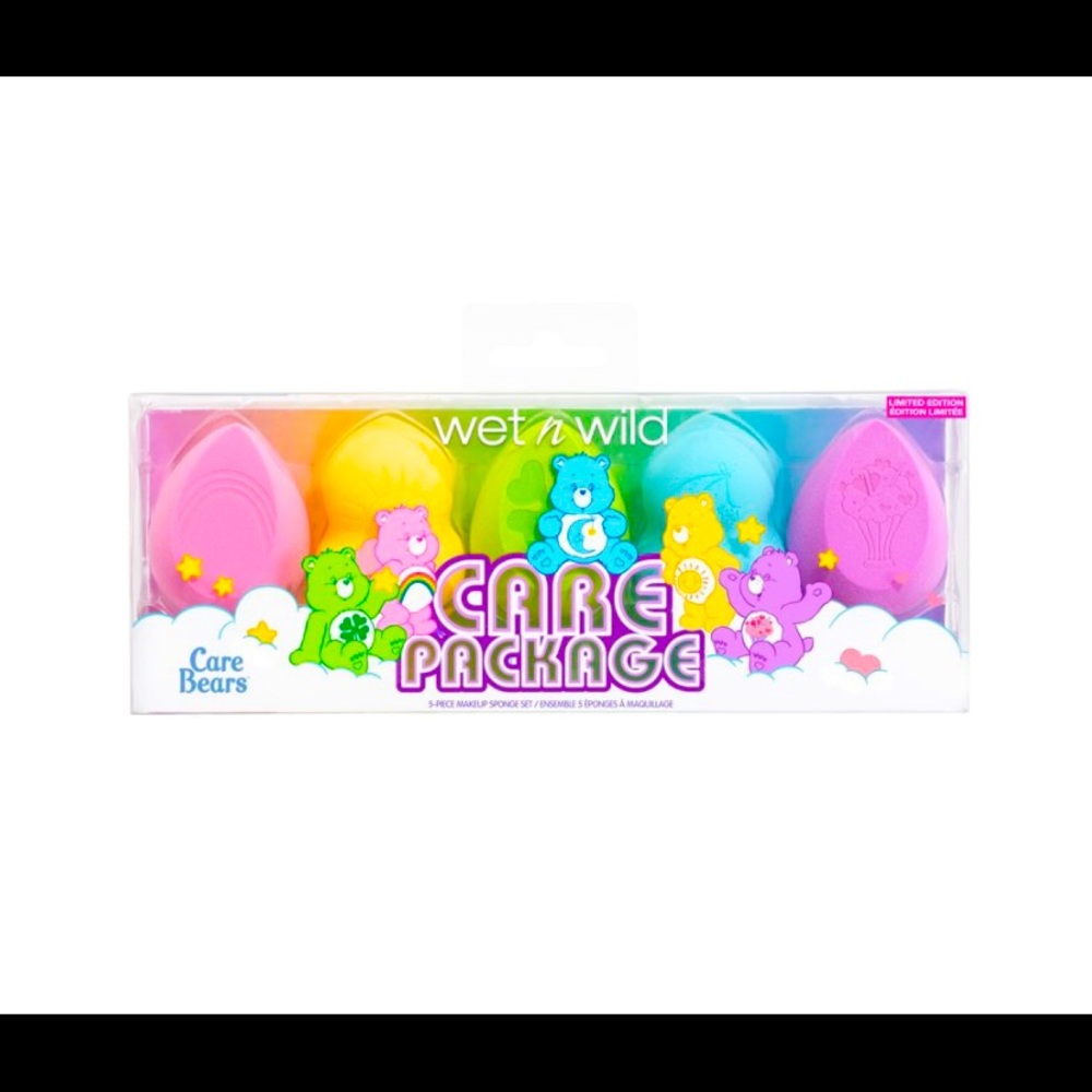Wet N Wild Care Bears Collection 5 Piece Makeup Sponge Set - NEW!